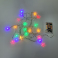 Forma de copo de nieve luces de cuerda LED de Navidad