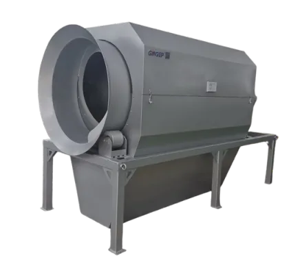 Internally fed drum screen rotary drum screen