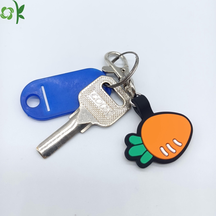 Carrot Shape Personalized Design Silicone Pet Tag