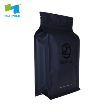 Flat Bottom Box Bags Pouch For Coffee Tea Food