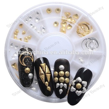 Nail Metallic Accessories 3D Metal alloy For Factory Supplier
