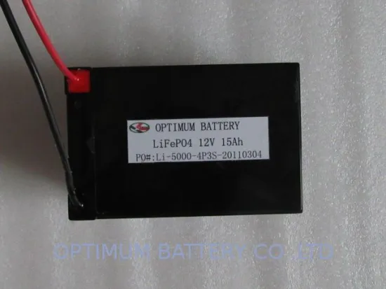 12v 15ah Lifepo4 Lithium Iron Phosphate Battery Pack For Lawn Light / Solar Led Light