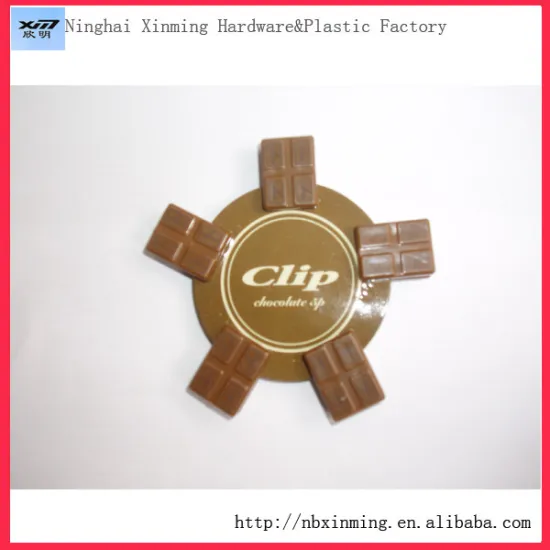 Wholesale chocolate in the shape of plastic clips