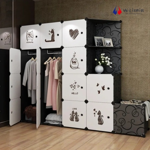 小さな寝室用の安定した丈夫なワードローブ