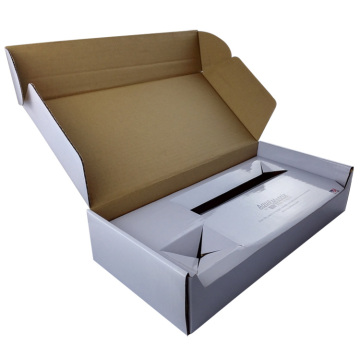 Caja de papel de correo gris de papel corrugado único