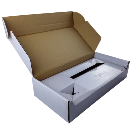 Caja de papel de correo gris de papel corrugado único