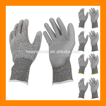 Best Price Safety Work Anti Cut Gloves Hand Protection Cut Safe Gloves HPPE Shell PU Coating Anti Cut Glove from Manufacture
