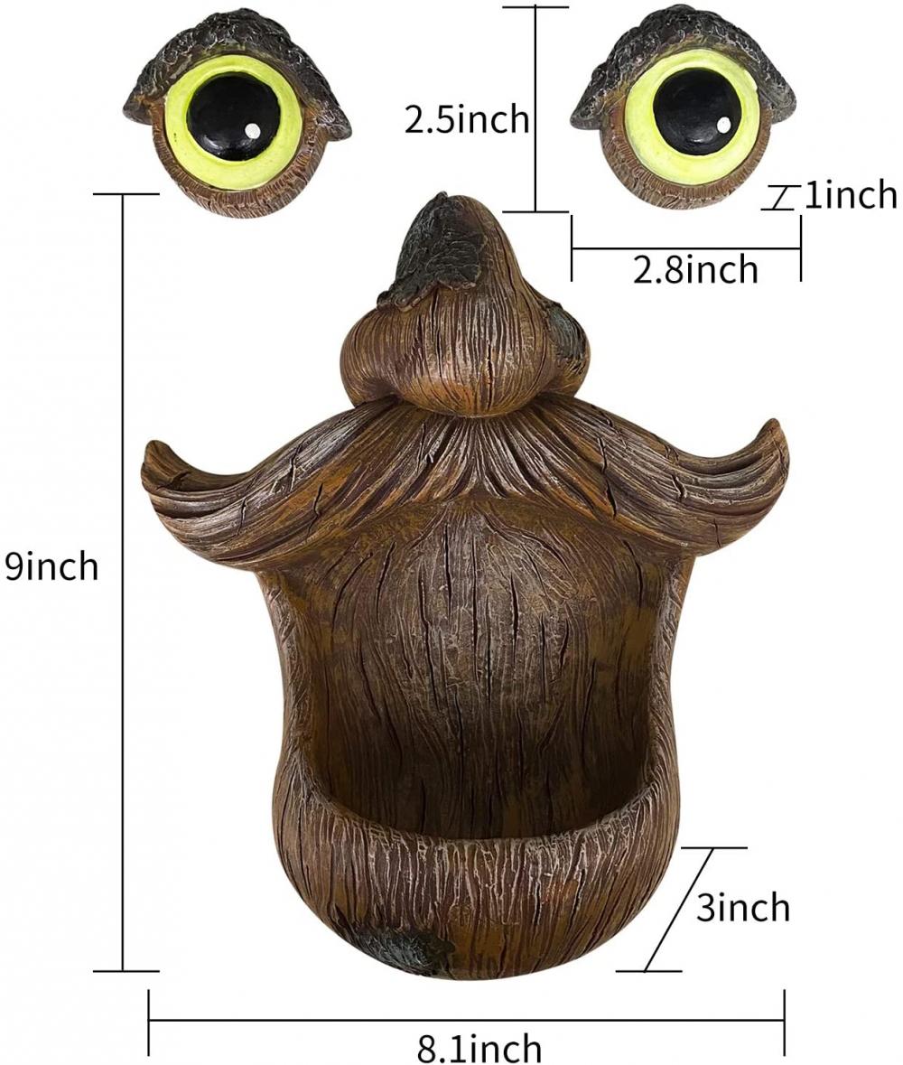 Baum Hugger Skulptur Baum Gesicht Birdfeeder