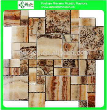KK4008 New design glass mosaic and high quality dark brown glass mosaic