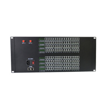 Yunvo 128CH FXS/FXO to Fiber Telephone Single Fiber 1310/1550nm 20km FC/SC