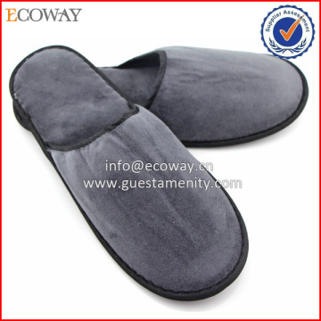 2015 cheap disposable hotel slippers gray indoor slippers for men