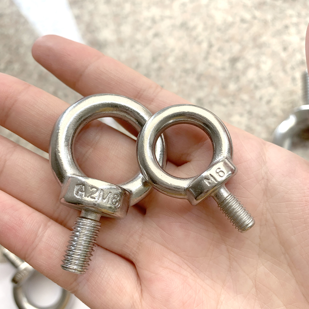 Edelstahlkabelgeländer -Hardware -Ring -Augenbolzen