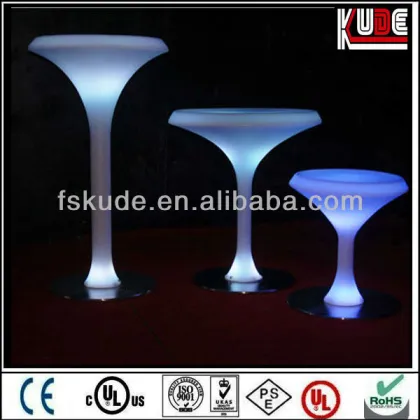 lighting and fashionable nail bar led tables (tall)