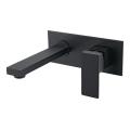 Square Matte Black Basin Faucets For Bathroom