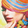 30 × 40 color Beauty 5d Diamond Painting