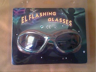 Light up EL Wire Sunglasses with Blister Card