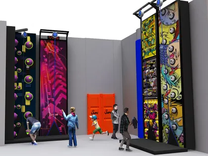 Indoor Entertainment Climbing Wall Amusement Park Equipment