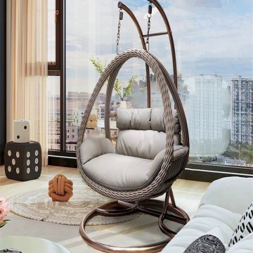 Vente chaude en plein air chaise swing chaise de rotin roches cordes pour balcon jardin