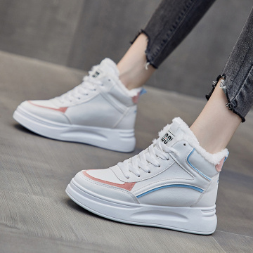 Men's Casual Shoes Fall/winter Trend High Top White Shoes Wear-resistant Outdoor Sports Casual Shoes Men's Fashion Sneakers