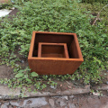 Pentola floreale per giardino in acciaio Corten