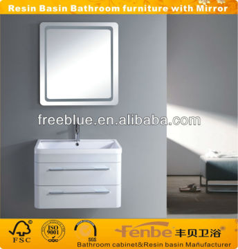 Resin Basin Bathroom furniture with Mirror