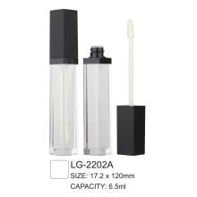 6.5ml 정사각형 플라스틱 빈 립글로스 튜브 포장 브러시 LG-2202A와 투명 병 용기