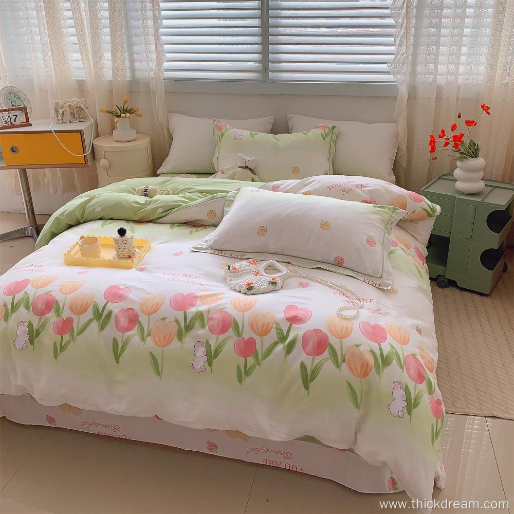 flowers beautiful duvet cover bedding pillowcase set