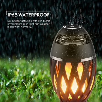 LED Flame Speaker Atmosphere Wireless IP65 Waterproof Portable Bluetooth Flame Effect Speaker