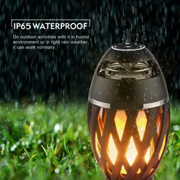 LED Flame Speaker Atmosphere Wireless IP65 Waterproof Portable Bluetooth Flame Effect Speaker