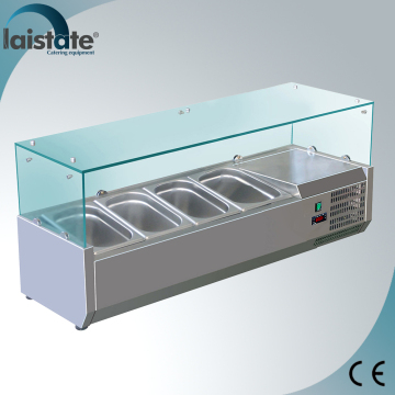 4*GN1/3 Pizza Glass Display Counter