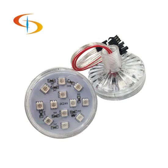 24V RGB Cabochon LED Pixel Light for Amusement Rides - IP67 & IP66