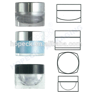 Round shape ABS cream jar with good quality