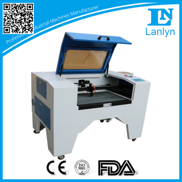 Alibaba china reci 80w mini laser cutting machine on fabric leather business card