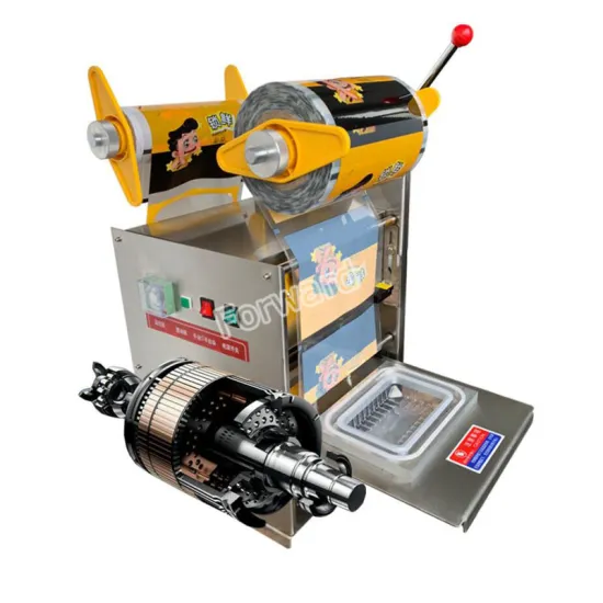 Vacuum Sealer Machine for Automatic Plastic Food Containers, Lunch Trays, and Bowls