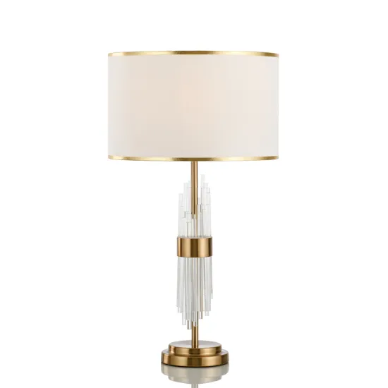 Modern Hotel Room Iron Glass Bedside Reading E27 Table Lamp