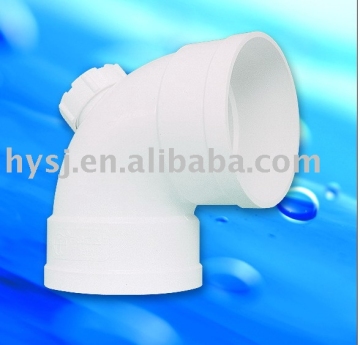 UPVC 90 degree elbow with inspection port