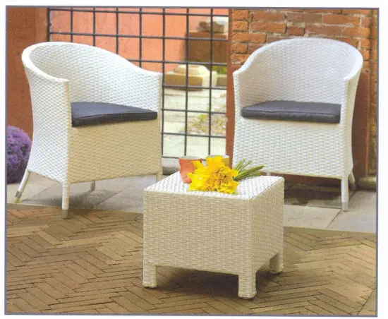 Simple Style 3Pics Rattan Sofa Set