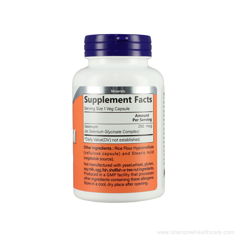 Selenium Capsules L Selenomethionine Mineral Supplement