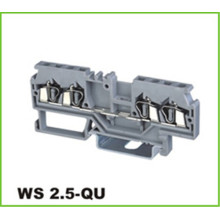 4-poliger Durchführungs-Federklemmenblock 2,5 mm2