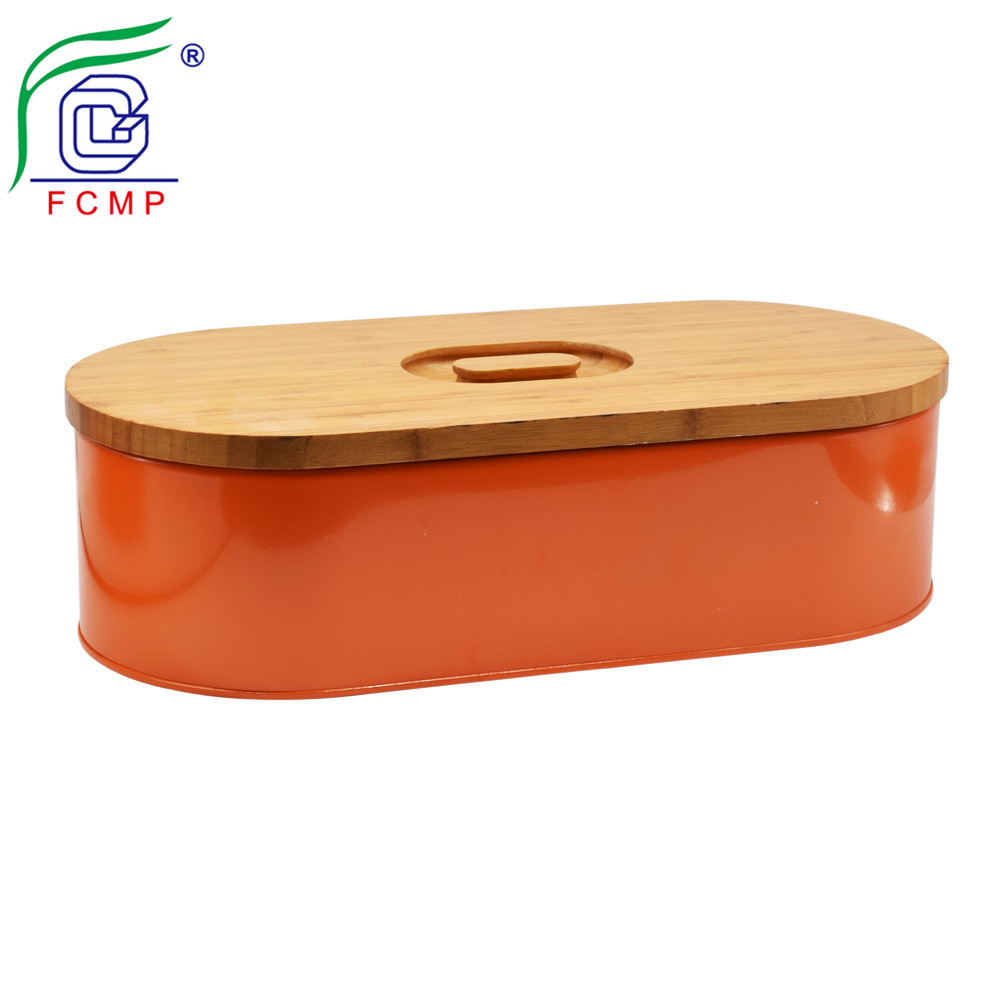 bread box with bamboo cutting board