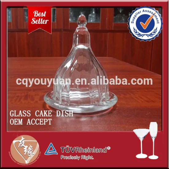Widely use flint glass dome food cover for cake