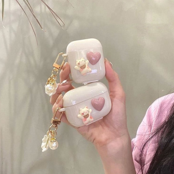 Cute Cat DIY White Earphone Case for AirPods 1/2/3/Pro - Soft Case at Affordable Price