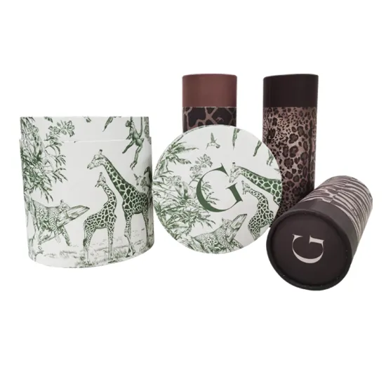 Luxury clothes packaging tube boxes paper