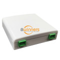 1-2 núcleos ftth wall outlet com adaptador SC APC