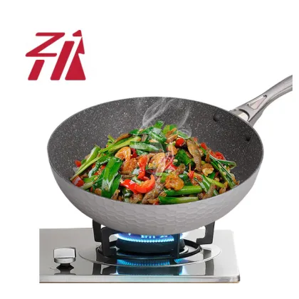 Non-Stick Coating Hot Cook Wok for Induction Cooker - Commercial Kitchenware Forged Die Casting Aluminum Wok