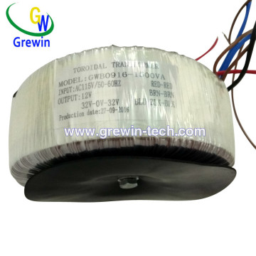 Three Phase Power Toroidal Transformer for Machine