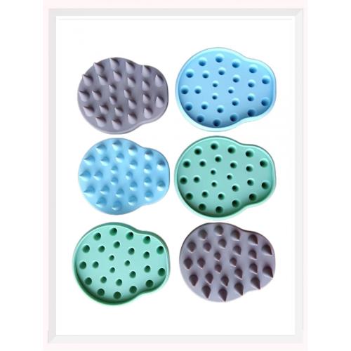 Brosse de shampooing de massage en silicone doux