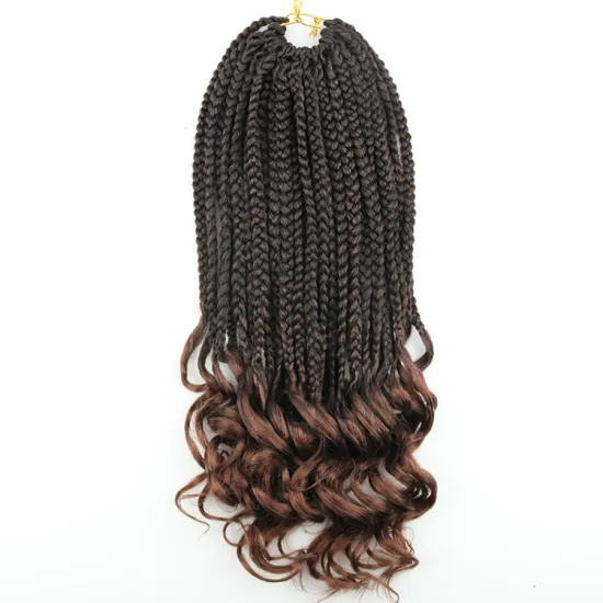 Julianna Crochet Hair Box Braids Curly End Curly Box Braids Extension