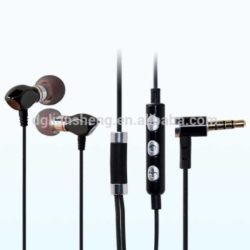 Ceramic headphone earphone for mobile smart phone with online controller New