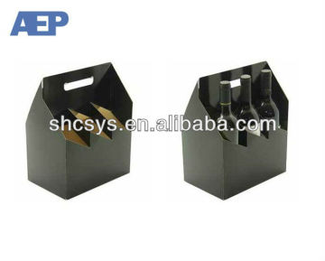 3 bottles wine box with holder